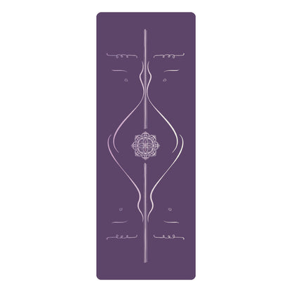 PU_Yogamatte_mit_Ausrichtungslinien_violett