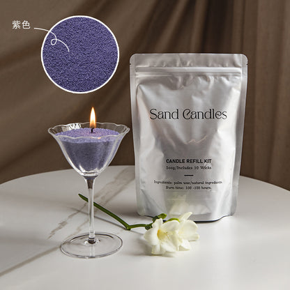 Factory direct environmental protection sand wax particle candle household fragrance candle niche high diy creative aromatherapy candle