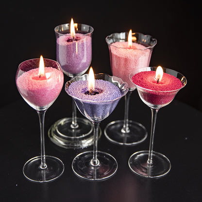 Factory direct environmental protection sand wax particle candle household fragrance candle niche high diy creative aromatherapy candle