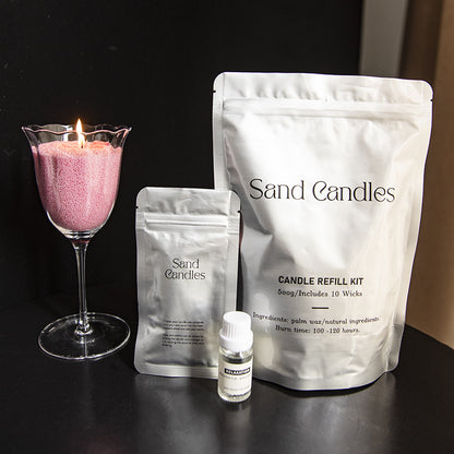 Factory direct environmental protection sand wax particle candle household fragrance candle niche high diy creative aromatherapy candle