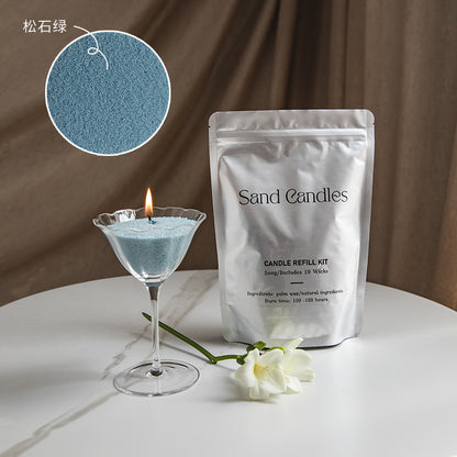 Factory direct environmental protection sand wax particle candle household fragrance candle niche high diy creative aromatherapy candle