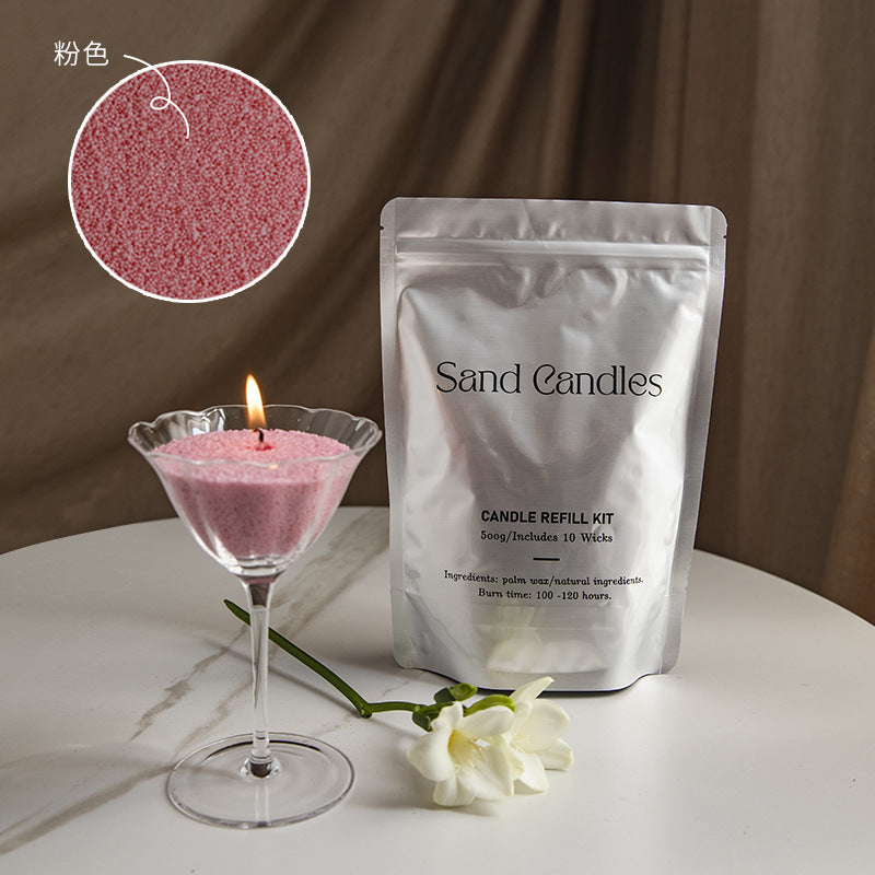 Factory direct environmental protection sand wax particle candle household fragrance candle niche high diy creative aromatherapy candle