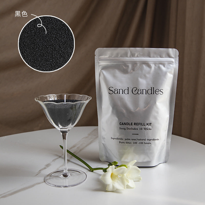 Factory direct environmental protection sand wax particle candle household fragrance candle niche high diy creative aromatherapy candle