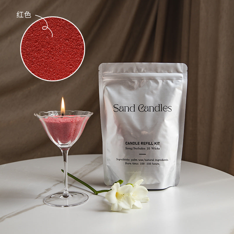 Factory direct environmental protection sand wax particle candle household fragrance candle niche high diy creative aromatherapy candle