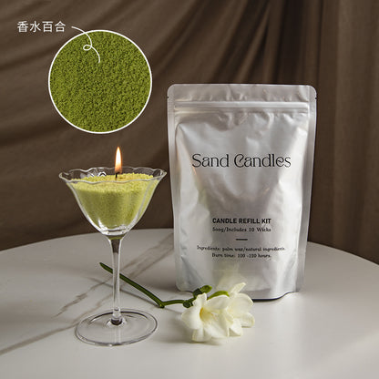 Factory direct environmental protection sand wax particle candle household fragrance candle niche high diy creative aromatherapy candle