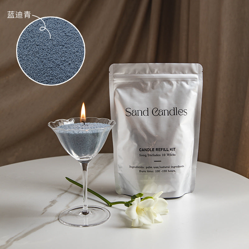 Factory direct environmental protection sand wax particle candle household fragrance candle niche high diy creative aromatherapy candle