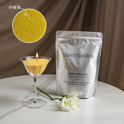Factory direct environmental protection sand wax particle candle household fragrance candle niche high diy creative aromatherapy candle