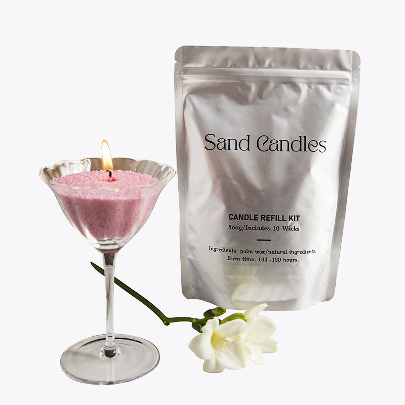 Factory direct environmental protection sand wax particle candle household fragrance candle niche high diy creative aromatherapy candle
