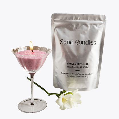 Factory direct environmental protection sand wax particle candle household fragrance candle niche high diy creative aromatherapy candle