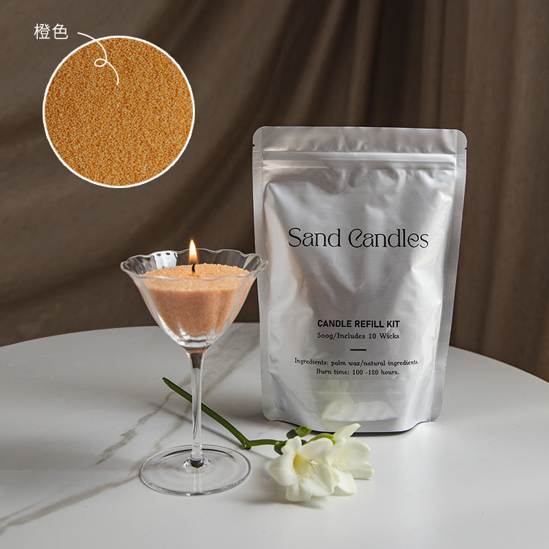Factory direct environmental protection sand wax particle candle household fragrance candle niche high diy creative aromatherapy candle