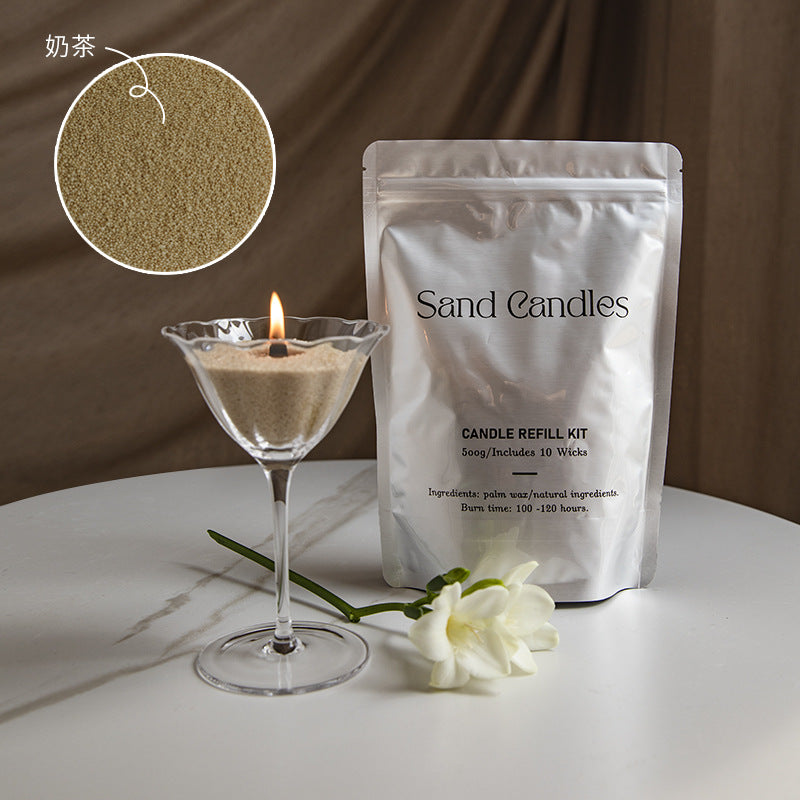 Factory direct environmental protection sand wax particle candle household fragrance candle niche high diy creative aromatherapy candle