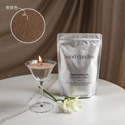 Factory direct environmental protection sand wax particle candle household fragrance candle niche high diy creative aromatherapy candle