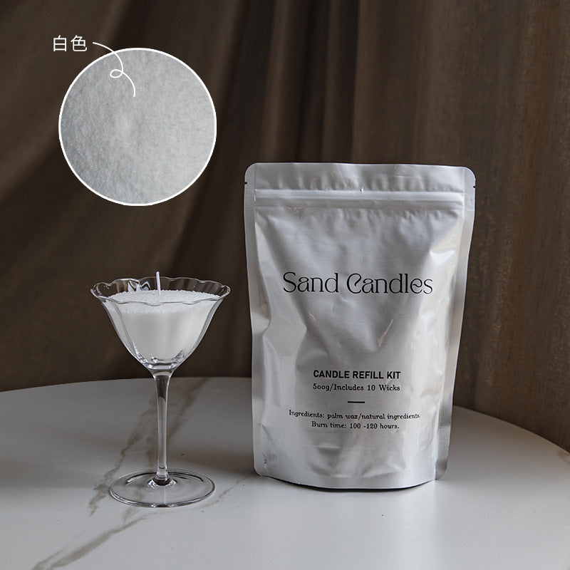 Factory direct environmental protection sand wax particle candle household fragrance candle niche high diy creative aromatherapy candle
