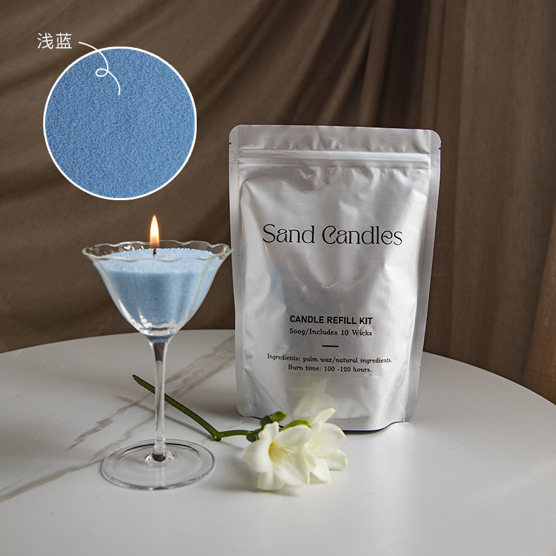 Factory direct environmental protection sand wax particle candle household fragrance candle niche high diy creative aromatherapy candle
