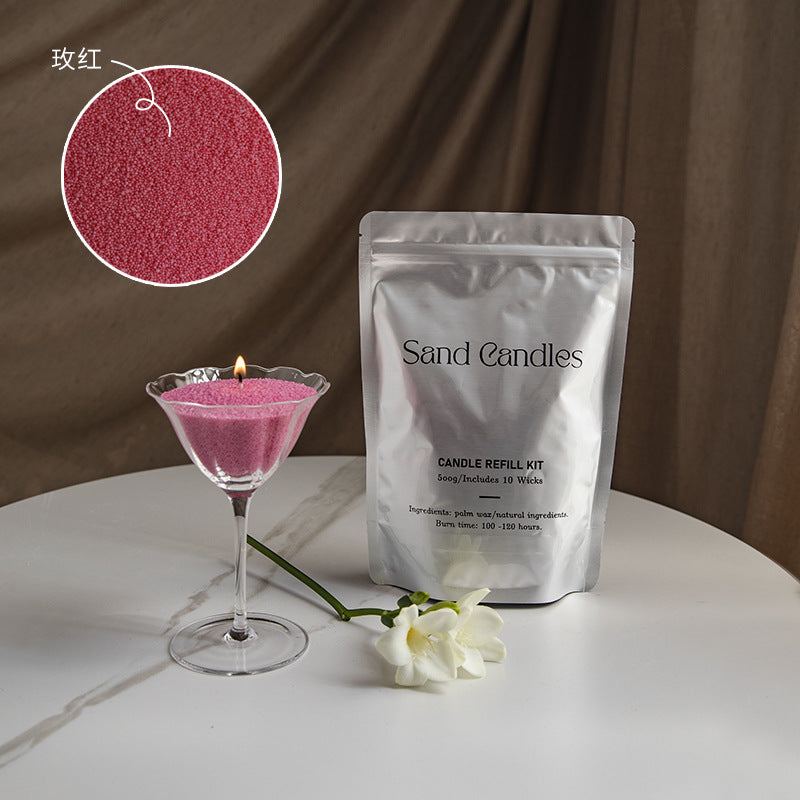 Factory direct environmental protection sand wax particle candle household fragrance candle niche high diy creative aromatherapy candle