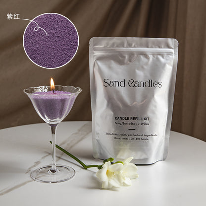 Factory direct environmental protection sand wax particle candle household fragrance candle niche high diy creative aromatherapy candle
